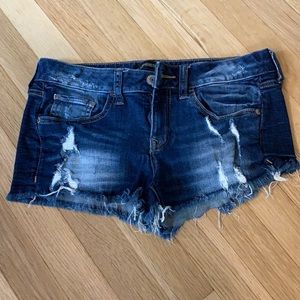 Express Low Rise Jean Shorts